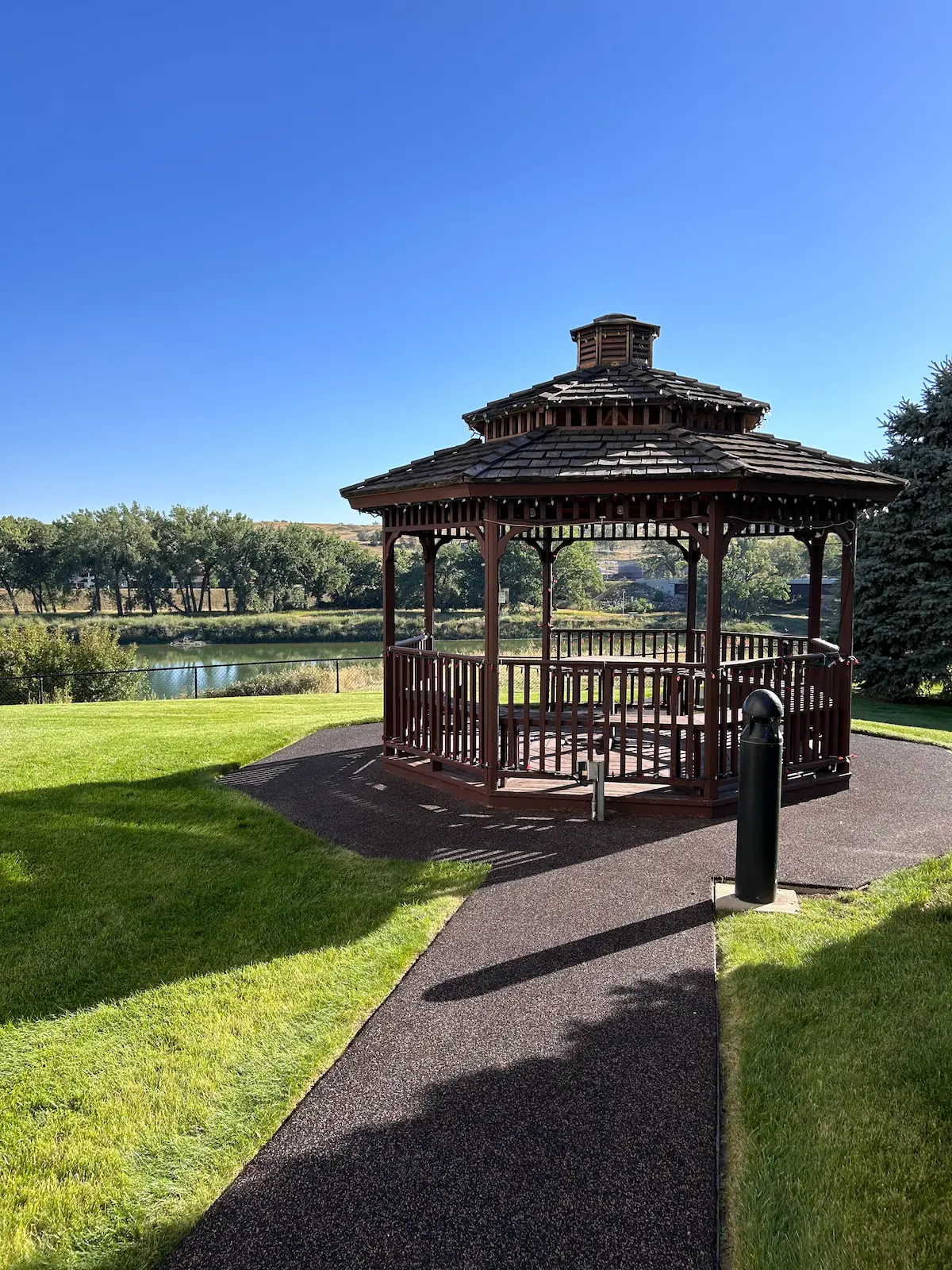 Rubber Stone gazebo flooring